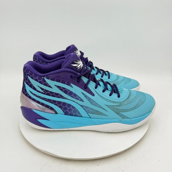 Puma MB.02 Queen City Men Size 11.5 379779-01 Team Violet Blue White Shoes - Picture 4 of 11